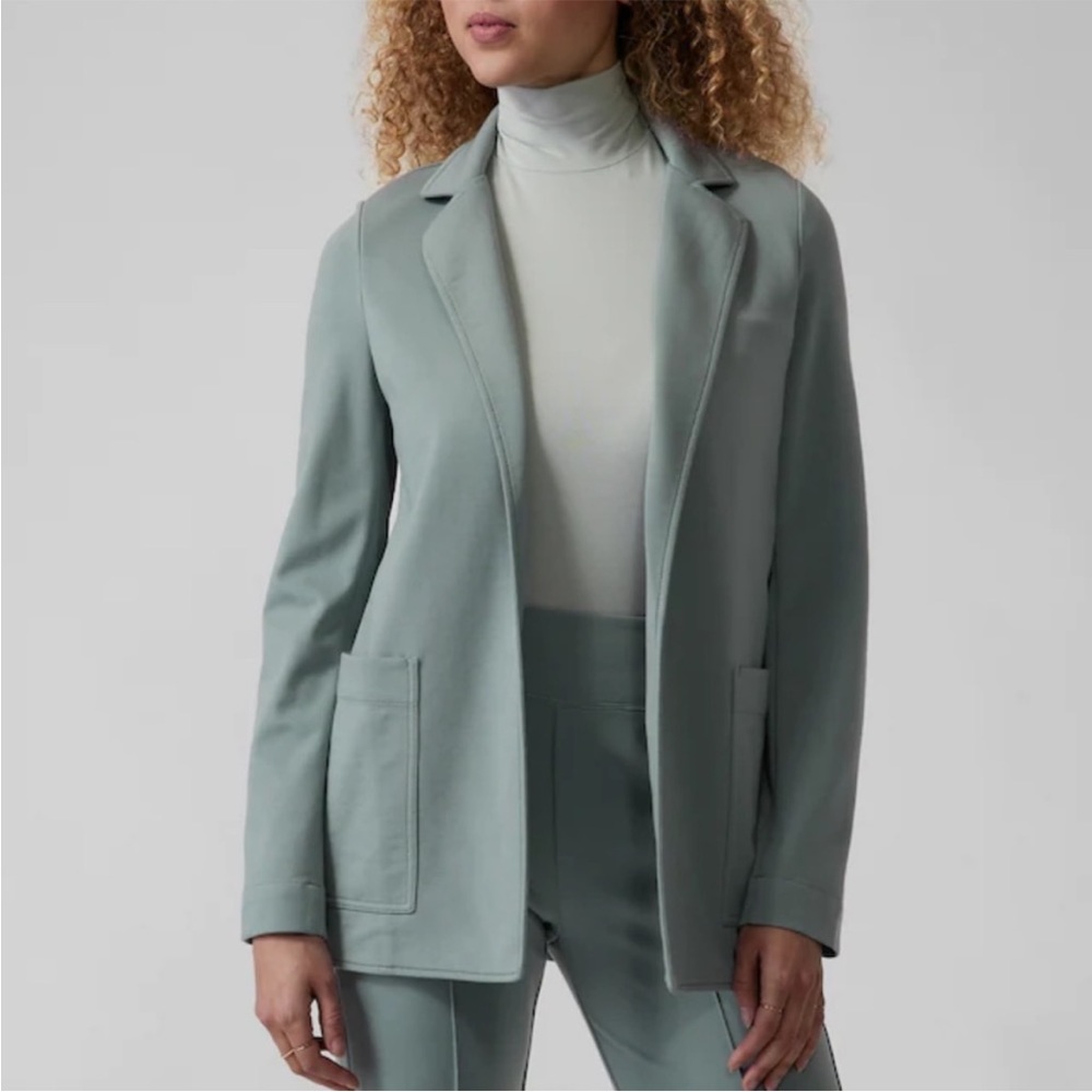 Athleta Eastbound Blazer Minimalistic Grey 10